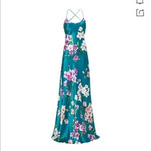 NWT Olivia Von Halle Gown Open Back Long Dress XS